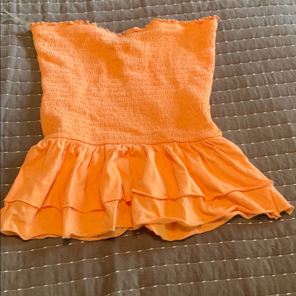Ruffle tube top
